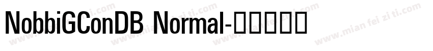 NobbiGConDB Normal字体转换